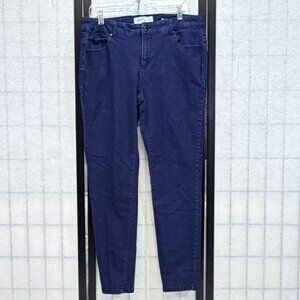 One 5 One Power Stretch High Rise Skinny Denim Jeans 16W Bright Wash Plus Style